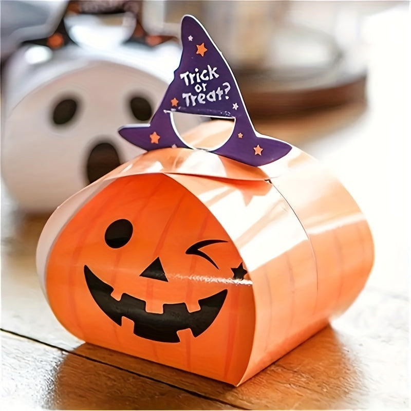 10pcs Halloween Candy Gift Boxes Trick Or Treat Holiday Gift Bags