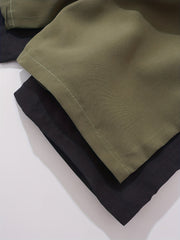2pcs Boys Drawstring Waist Shorts Soft Comfortable Breathable Kids Clothes