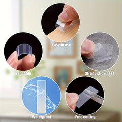 120pcs Non marking Stickers Double-sided Adhesive Strong Stickers