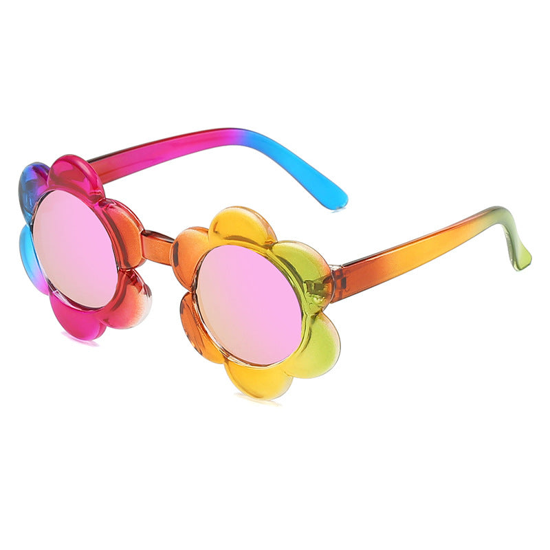 Kids Sunflower Sunglasses with Case