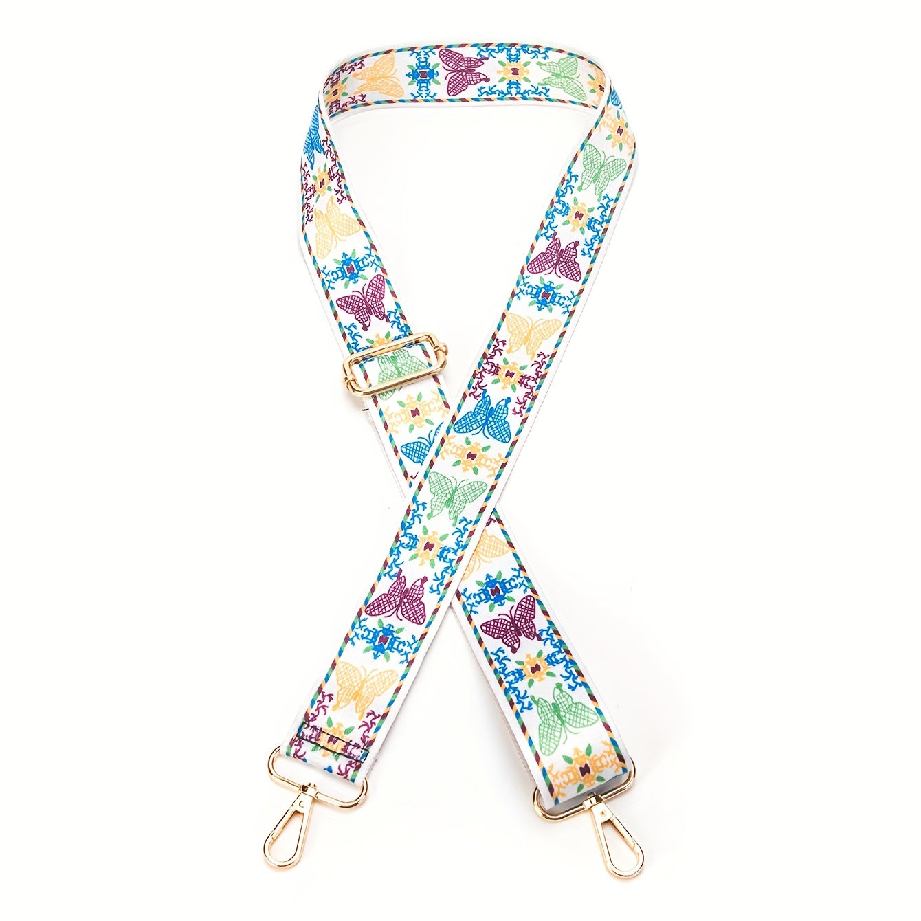Boho Colorful Butterfly Shoulder Strap Purse Crossbody Strap