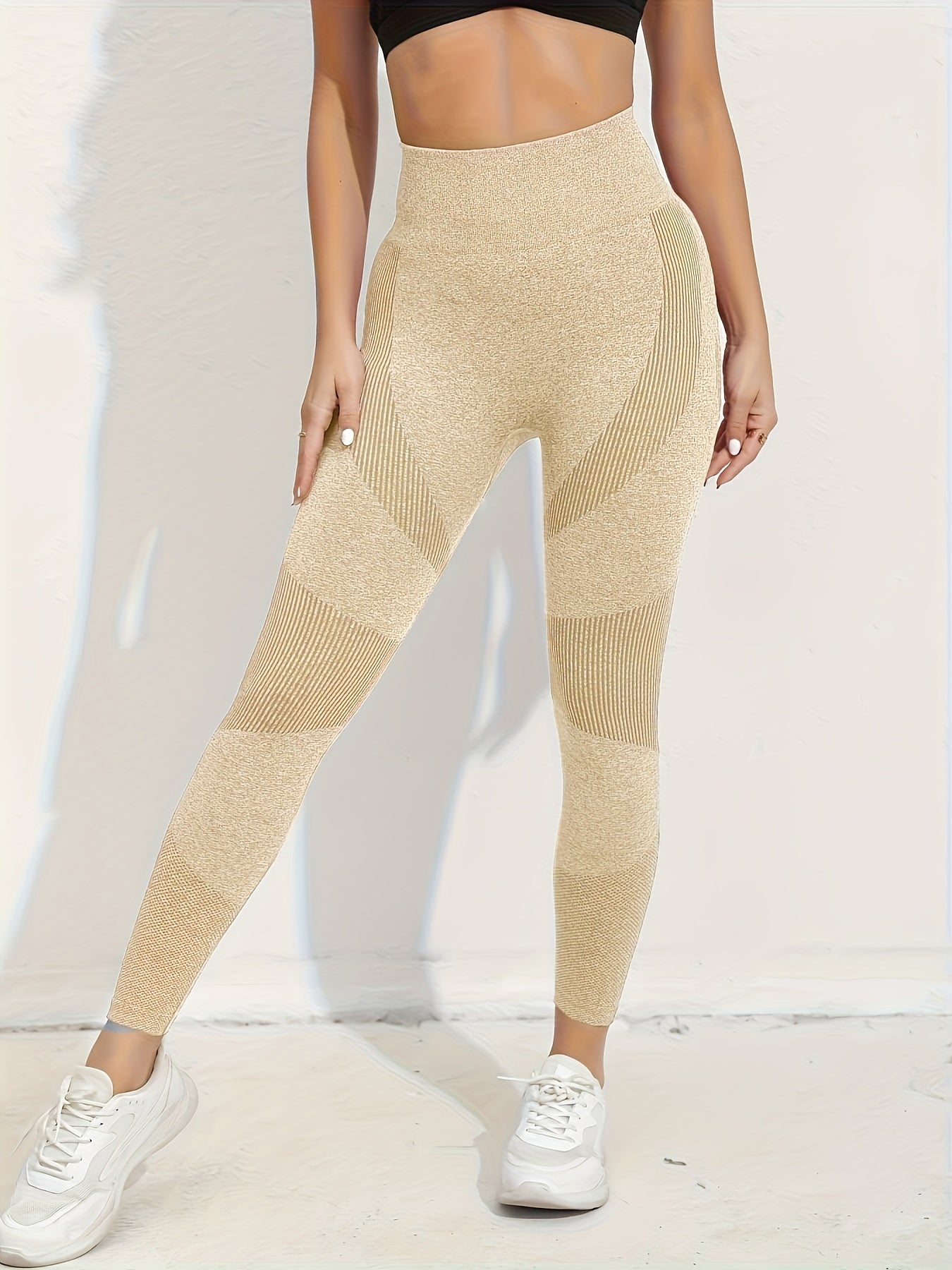 3pcs Butt Lifting Leggings Elastic Gym Booty Tights Women's Activewear