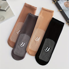 Mesh Lace Socks Non-Slip Mid Tube Stockings