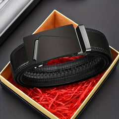 Men's Business Automatic Buckle Belt for Father's Birthday