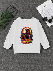 Halloween Horror Dinosaur Boys Sweatshirt