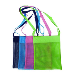 Kids' Shell Storage Bag for Beach Travel & Toys, Adjustable Strap & Shoulder Bag