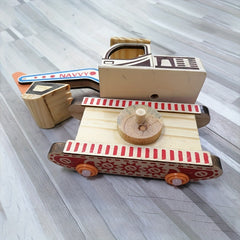 Wooden Mini Colorful Digging Machine Home Decoration Travel Crafts Wooden Toys