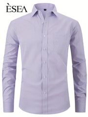 Men's Classic Button Up Shirt With Chest Pocket