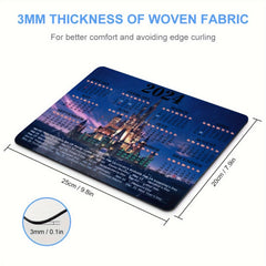 Personalized Castle Non-slip Mouse Pad Chinese Style 9.5x7.8 inches