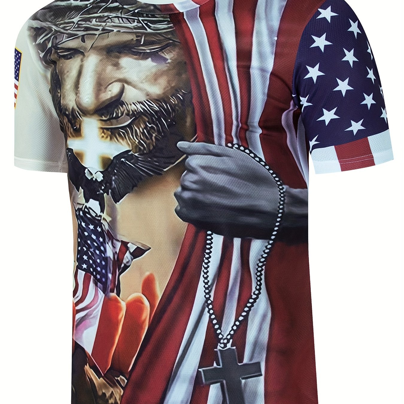 Men's American Flag Knight Astronaut Tee