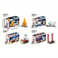 319pcs Building Blocks Toy 8 in 1 Airplane Model Series Set Kids Gift