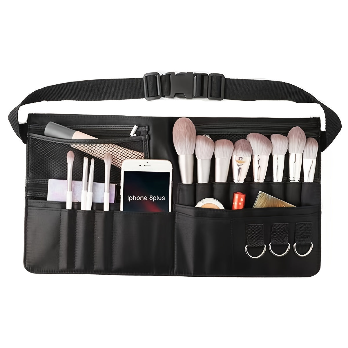 Makeup Brush Bag With Artist Belt Strap For Women