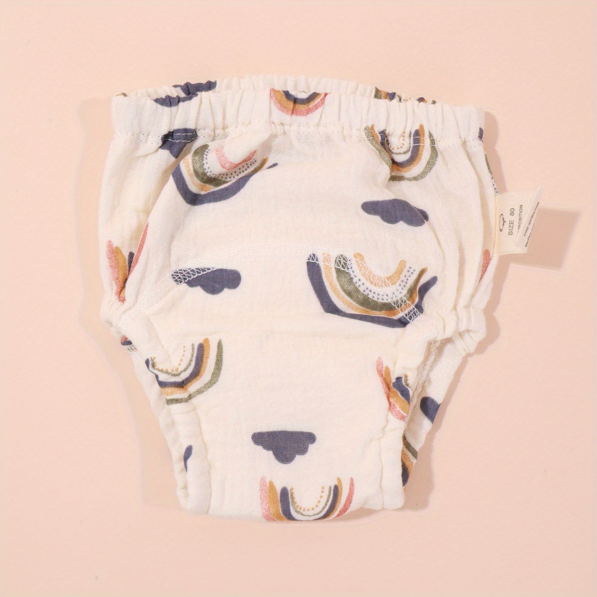 1pc Baby Reusable Printed Gauze Diapers Waterproof Washable Diapers