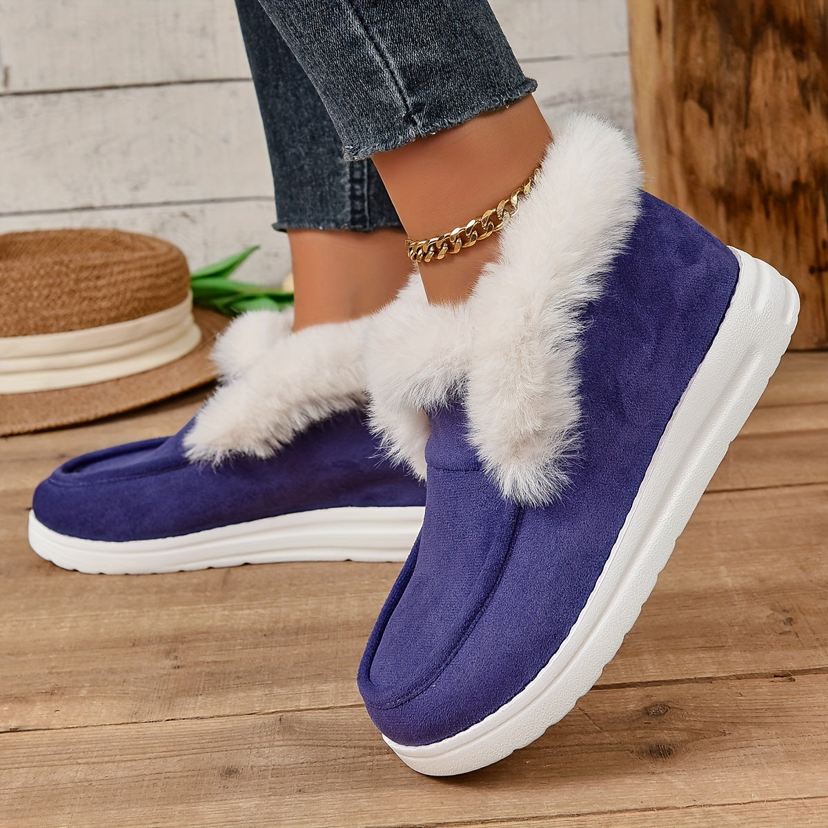 Women's Warm Non-slip Casual Sneakers Lightweight Walking Shoes