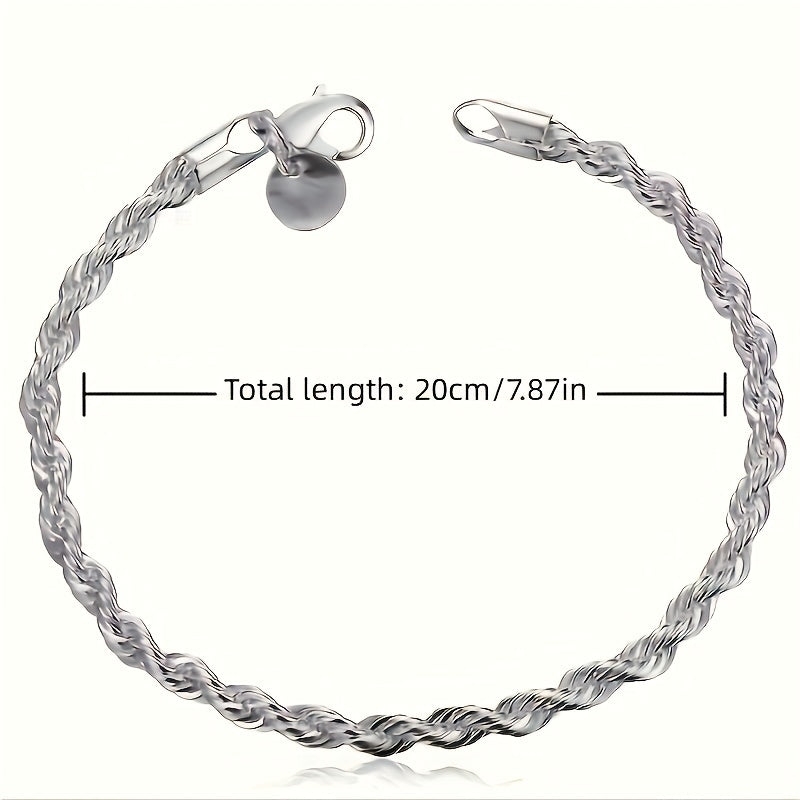 Classic Twisted Rope Bracelet For Girls Jewelry Accessories