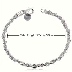 Classic Twisted Rope Bracelet For Girls Jewelry Accessories