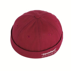 Cotton Sunshade Skullies & Beanies Hat with Alphabets