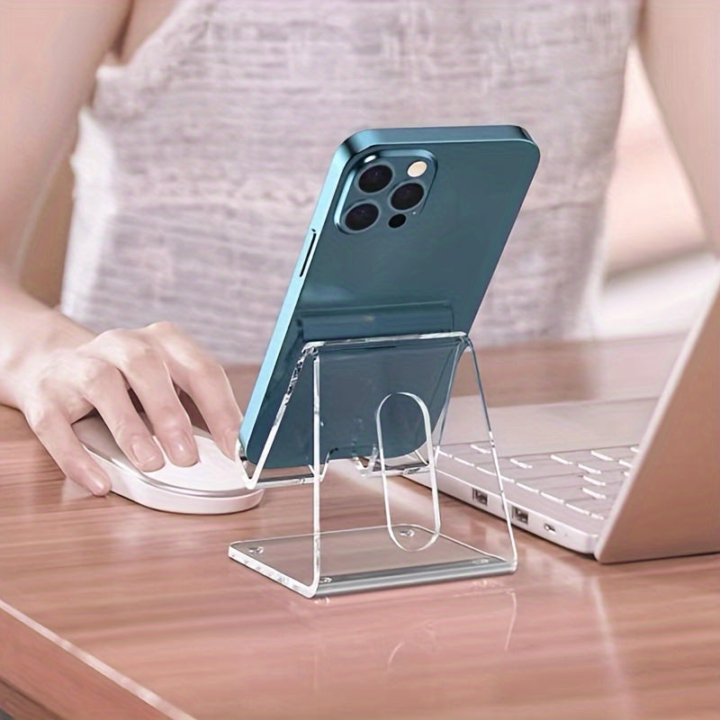 Acrylic Phone Holder Transparent Phone Holder for All Smartphones