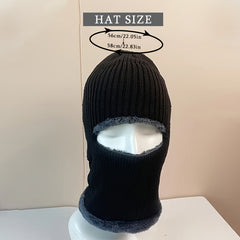 Fleece Balaclava Hat Ski Mask Unisex Winter Pullover Hat