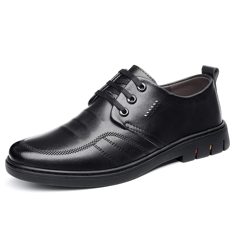 Men's Leather Derby Shoes Lace Up Business Formal