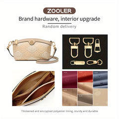 ZOOLER Small Cloud Embroidery Handbag Zipper Adjust. Strap
