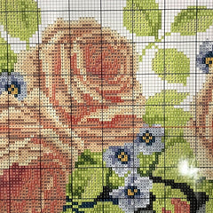 Cross Stitch Living Room Rose Flower Modern Painting Self Embroidery Kit