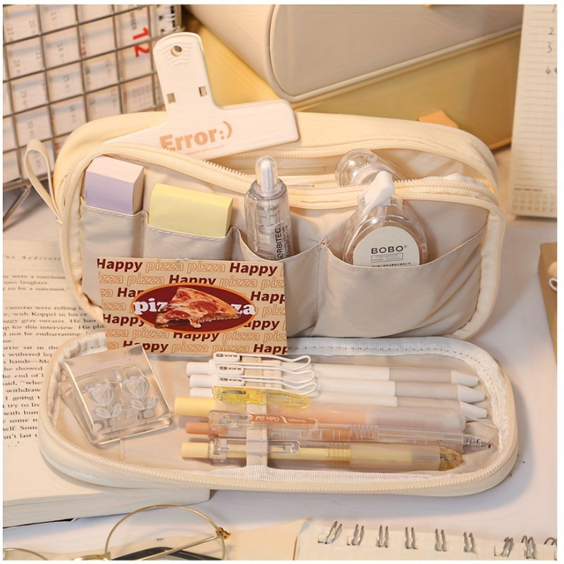 Large Capacity Stationery Bag Pencil Case for Office School Girls