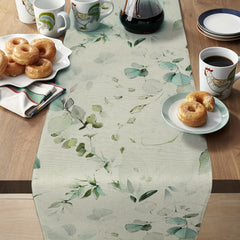 Green Eucalyptus Table Runner 182cm Long for Home Party Decor