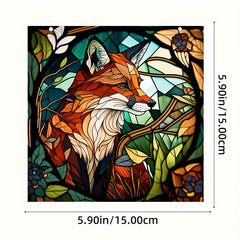 Fox Stained Acrylic Suncatcher Hanging For Window Lovely Fox Sun Catcher