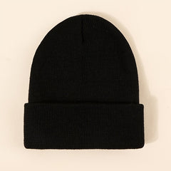 Letter Knit Beanie Cap Unisex Winter Hat Christmas Gift