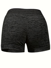 Sunflower Print Drawstring Shorts for Women