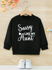Girls' Sassy Aunt Graphic Active Pullovers