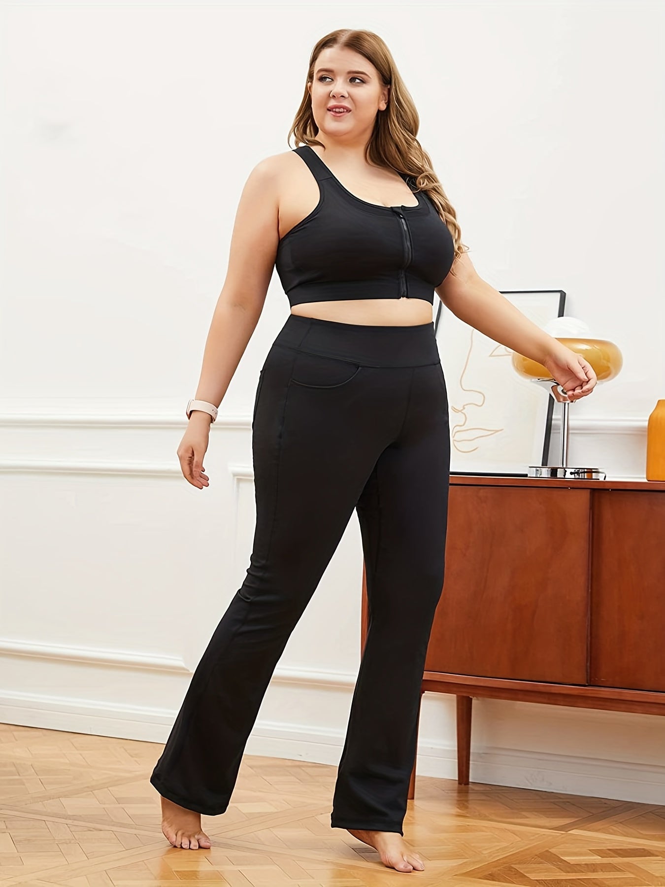 Solid High Rise Stretch Leggings