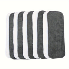 Asenappy 10 Pack Reusable Microfiber Cloth Diaper Inserts