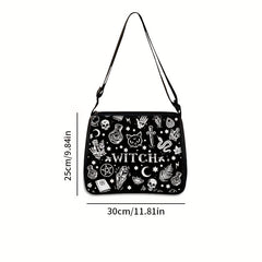 Skull Scary Halloween Elements Shopping Bag Portable Shoulder Bag