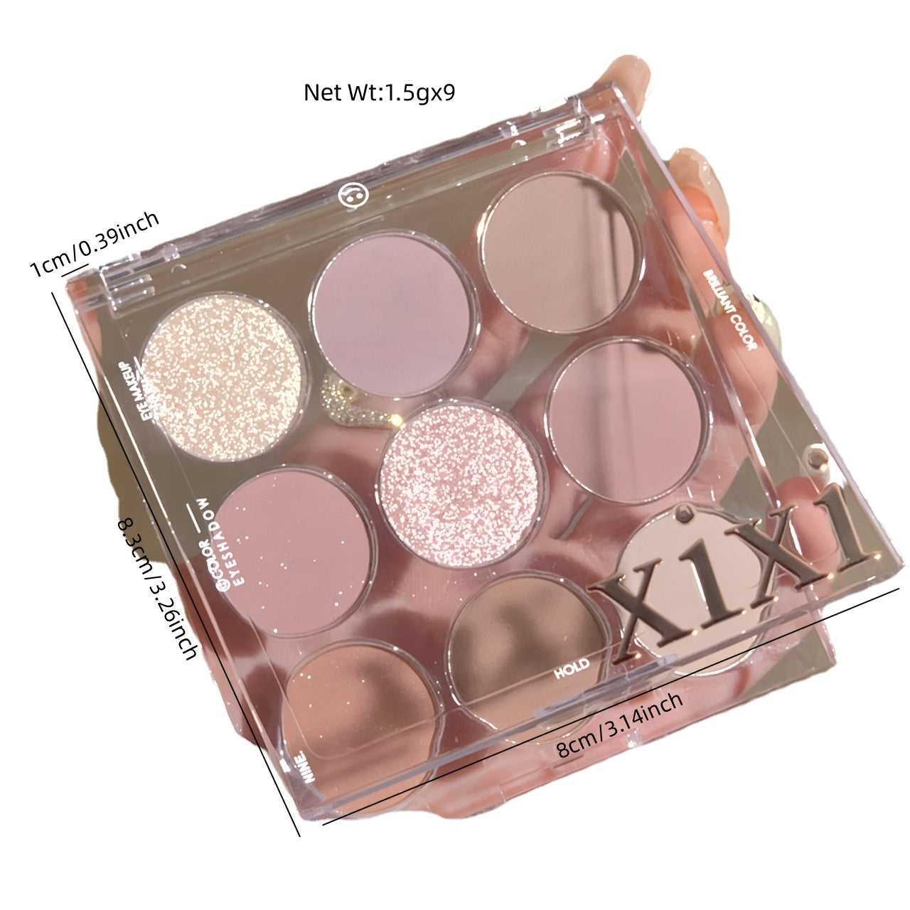 Milk Tea Brown Coral Eyeshadow Palette - 9 Colors
