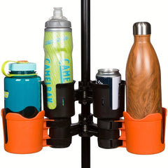 Boat Drinks Cup Holder Clamp For Rail Boat Golf Cart Beach Chair