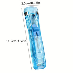 Transparent Push Clips Set with 8 Clips, Bookbinding Clips - 11.48x2.49 cm