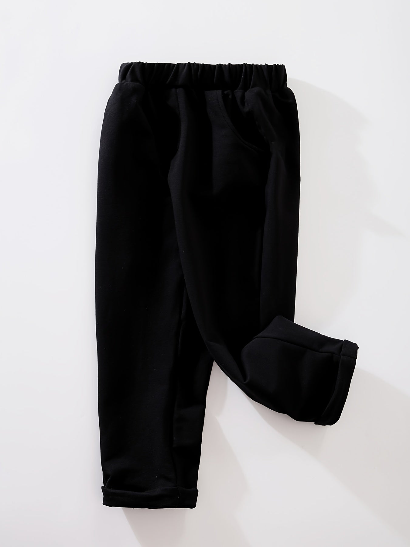Cotton Thermal Trousers for Baby Boys Spring Autumn Elastic Waistband Pants