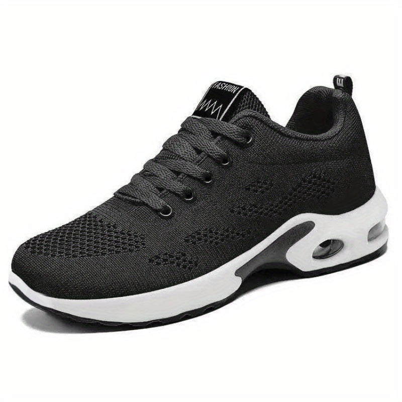 Women's Breathable Mesh Sneakers Casual Lace Up Air Cushion Shoes Comfortable