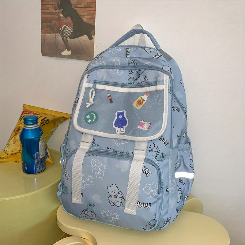 Kids Schoolbag Large Capacity Travel Backpack Waterproof Lightweight Bag
