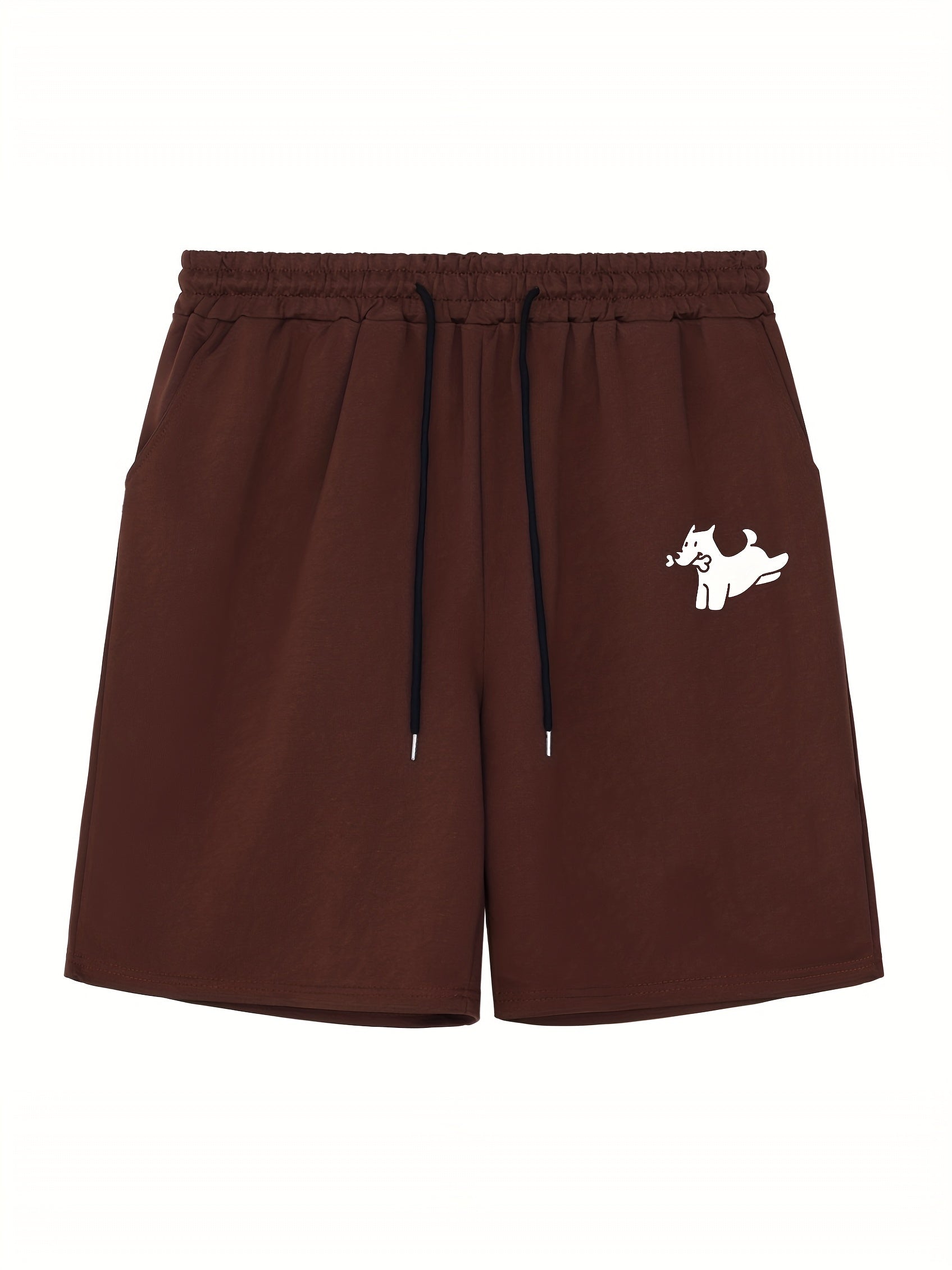 Men's Dog & Bone Print Workout Shorts