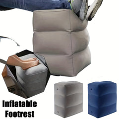 Portable 3-Layer Flocking Footstool for Travel and Car