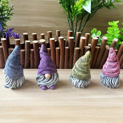 Mini Gnome Dwarfs Statue for Fairy Garden Outdoor Decor