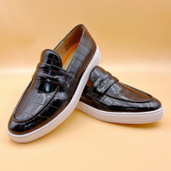 Men's Rock Pattern Slip On Loafers