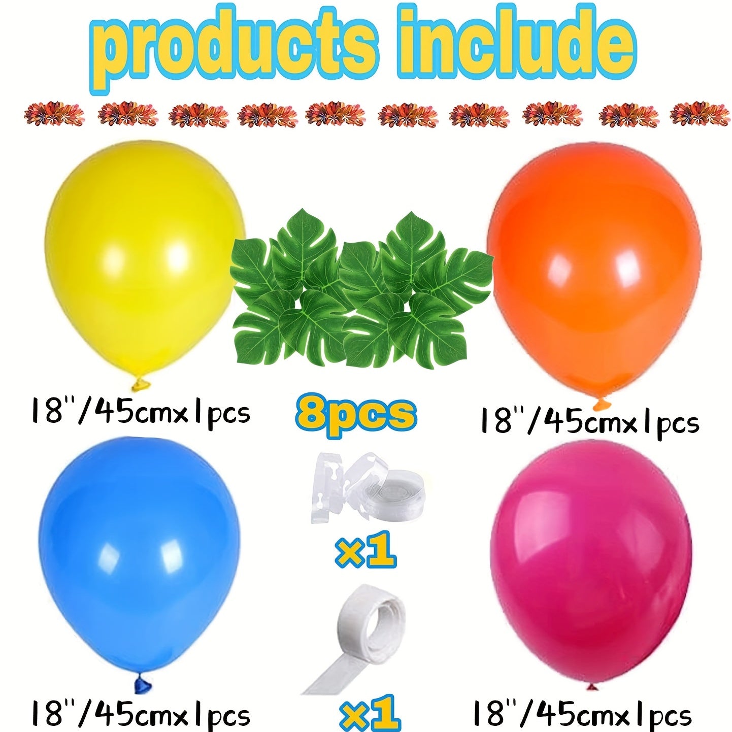120pcs Theme Party Decoration Balloon Garland Set Birthday Party Supplies