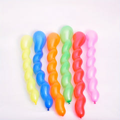 20pcs Twist Balloon Spiral Balloon Party Decor Supplies