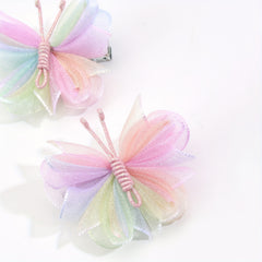 2pcs Butterfly Hair Clips for Baby Girls, Colorful Hair Accessories