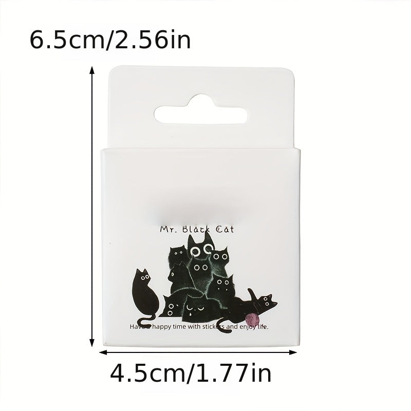 46pcs Cat Self-adhesive Boxed Stickers for Scrapbook Decor