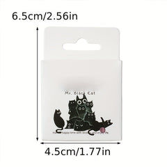 46pcs Cat Self-adhesive Boxed Stickers for Scrapbook Decor